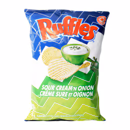 Ruffles Sour Cream & Onion Chips (200g)