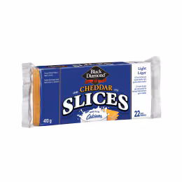 Black Diamond Light Cheddar Slices (410g)