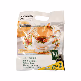 T&T 25% Reduced Sugar 3-In-1 Milk Tea (40gx12)