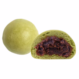 T&T Kitchen Green Tea w/ Red Bean Steamed Bun (Cold)