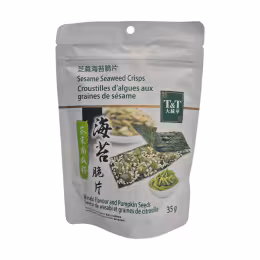 T&T Sesame Seaweed Crisps With Wasabi Pumpkin Seeds (35g)