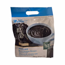 T&T 50% Reduced Sugar Black Sesame Dessert (35gx12)