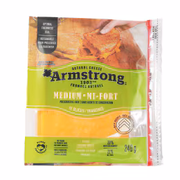 Armstrong Medium Cheddar Slice (240g)