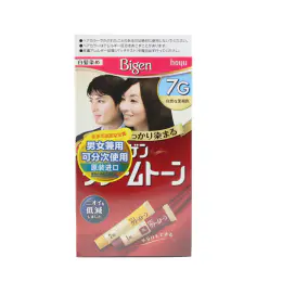 BIGEN HAIR COLOR CREAM BLACK BROWN 7G