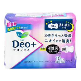 Kao Laurier Deo+ Sanitary Napkin For Day 30cm (8pcs)