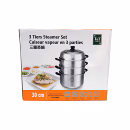 T&T 3 Tiers Steamer Set 30cm
