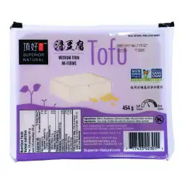 Superior Natural Medium Firm Tofu (454g)