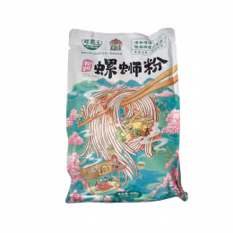 Luo Ba Wang Mushroom Flavour Liuzhou Style Rice Noodle (400g)