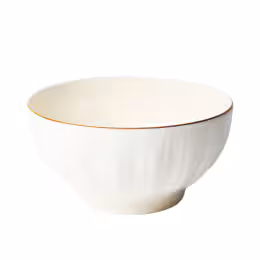 Emf Pumpkin White Rice Bowl 6inch