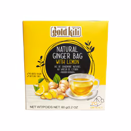 GOLD KILI NATURAL GINGER BAG WITH LEMON