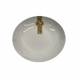 White Ceramic Deep Plate (7.5in)
