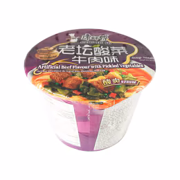 Kangshifu Pickled Vegetable Beef Noodle Bowl (122g)