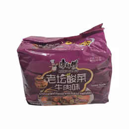 Kang Shi Fu Pickled Vegetable Beef Noodles (117gx5)