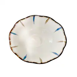 Nice Blue Ceramic Salad Bowl 8inch