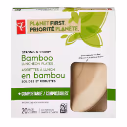 PRESIDENT CHOICE BAMBOO LUNCH PLATES