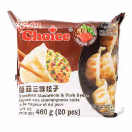 Asian Choice Steamed Mushroom & Pork Dumplings (460g)
