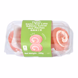 T&T Bakery Peach Sliced Swiss Roll (280g)