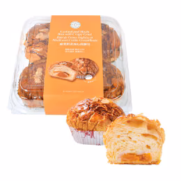 T&T Bakery Crispy Crust Custard Mochi Bun (4pcs)