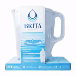 Brita Huron Water Filtration Pitcher Bright White For 10 Cups