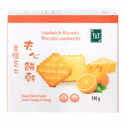 T&T Orange Cheese Sandwich Biscuits (240g)