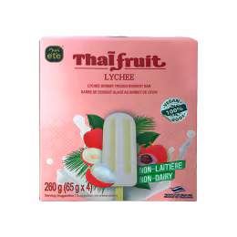 Ete Non-Dairy Lychee Sobret Ice Cream Bars (4x65g)