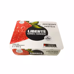 Liberte Strawberry Greek 0% Yogurt (100gx4)