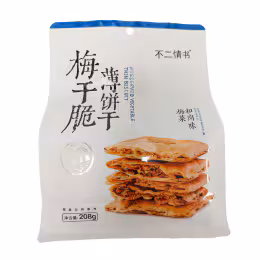 Buerqingshu Thin Biscuit - Pork flavour With Plum Vegetables (208g)
