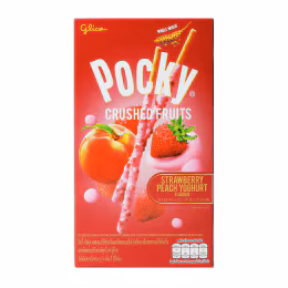 Glico Pocky Crushed Strawberry Peach Yoghurt (38g)