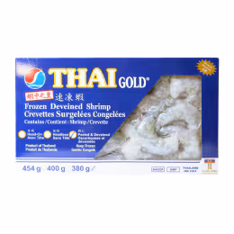 Thai Gold Raw White Shrimp Peeled & Deveined 16/20 (~380g)