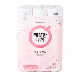 Kleannara Premium Cherry Blossom Toilet Tissue (30 rolls)