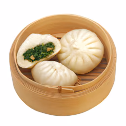 T&T Kitchen Mustard Green Steamed Bun (Cold)