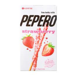 Lotte Pepero Strawberry Biscuit Sticks (32g)