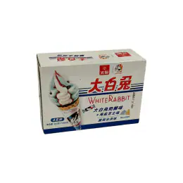 Bright Dairy White Rabbit Candy and Sea Salt Cheese Flavoured Ice Cream Cone (4x70g)