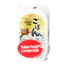 Shirakiku Microwavable Premium-Quality Japanese Rice (3x200g)
