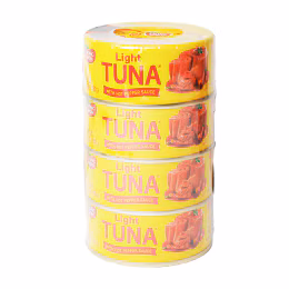 Dongwon Flake Light Tuna in Canola Oil With Hot Pepper Sauce (150g*4)
