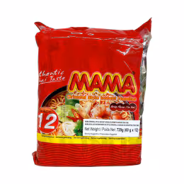 Mama Shrimp Flavoured Tom Yam Oriental Style Instant Noodles (12x60g)