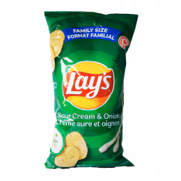 Lay's Sour Cream and Onion Flavoured Chips (220g)