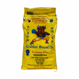 Golden Royal Ox Thai Fragrant Rice (18lb)