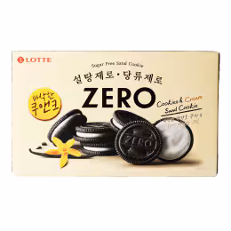 Lotte Sugar Free Chocolate Cookies & Cream Sand Cookie (288g)