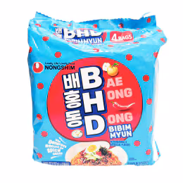 Nongshim Bae Hong Dong Cold Noodle with Extra Spicy Sauce (4x137g)