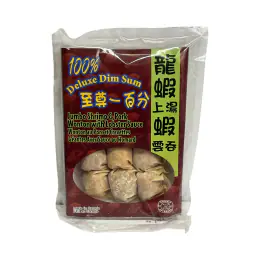 100% Deluxe Dim Sum Jumbo Shrimp and Pork Wonton with Lobster Sauce (250g)