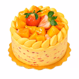 T&T Bakery Fresh Mango Pomelo Cream Cake