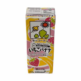 Kikkoman Strawberry Banana Flavoured Soy Milk Drink (200mL)