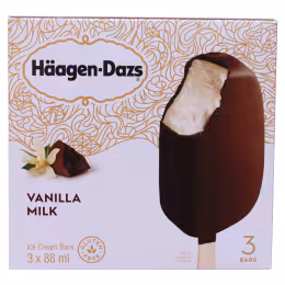 Haagen Dazs Vanilla & Chocolate Ice Cream Bars (3x88mL)