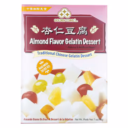 GOLDEN COINS ALMOND GELATIN DESSERT