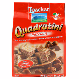 Loacker Hazelnut Quadratini (250g)