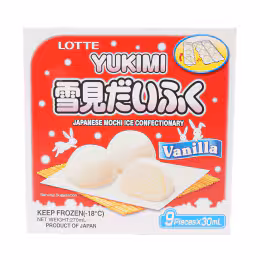 Lotte Vanilla Mini Yukimi Daifuku Mochi (270mL)