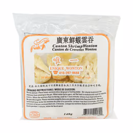 Unique Wonton Canton Shrimp Wontons (148g)