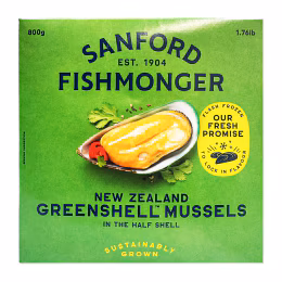 Sanford New Zealand Greenshell Mussel (800g)
