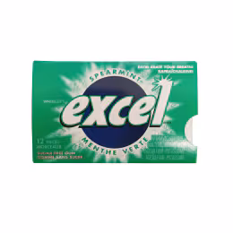 Excel Sugar-Free Chewing Gum Spearmint flavour (12s)